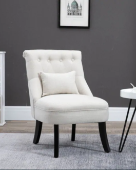 Button Tufted Chair with Cushion Comfort Zone