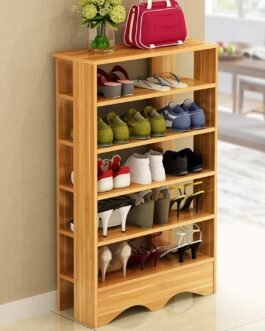 Five Tier Wooden Shoe Cabinet Comfort Zone