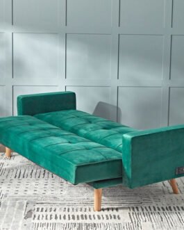 Gilmer 3-Seater Velvet Sofa Cum Bed Comfort Zone