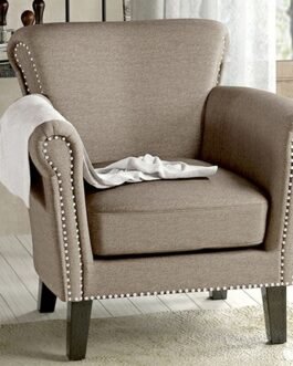 Nail-Head Trim Accent Arm Sofa Chair Comfort Zone