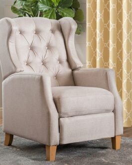 Fabric Tufted Club Chair Comfort Zone