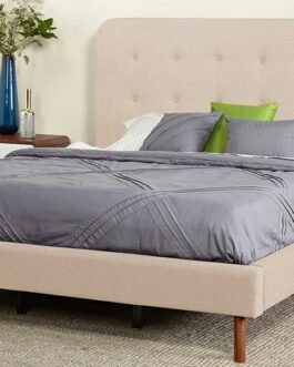 Simple Upholstered Tufted Bed Comfort Zone