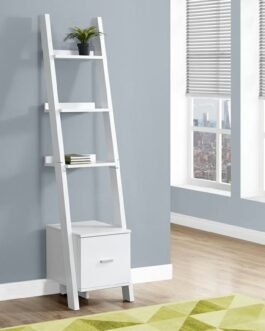Ladder Book Rack with Drawer Comfort Zone