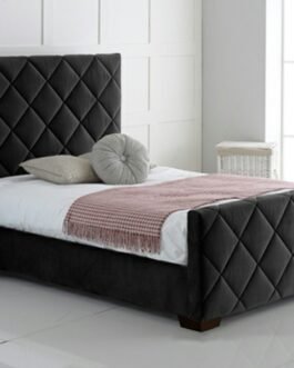 Twin Velvet Upholstered Bed Frame Comfort Zone