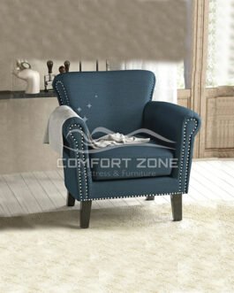 Nail-Head Trim Accent Arm Sofa Chair Comfort Zone