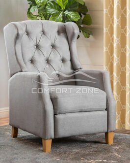 Fabric Tufted Club Chair Comfort Zone