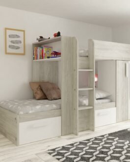 Single High Sleeper Bed with Drawers Comfort Zone