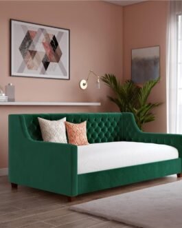 Velvet Upholstered Daybed Comfort Zone