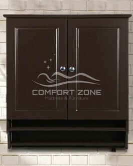 Wall Mounted Brown Storage Cabinet Comfort Zone