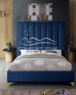 Vertical Tufted Upholstered Bed Comfort Zone