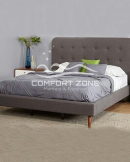 Simple Upholstered Tufted Bed Comfort Zone