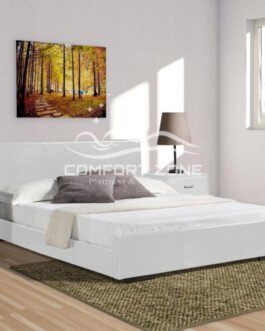 Wooden White Bed Comfort Zone