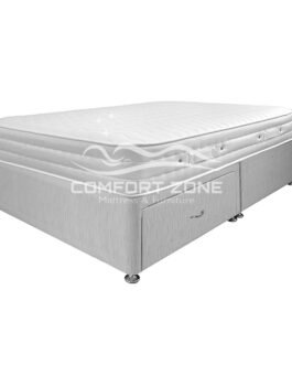 Grey 2 Drawer Platform Divan Bed Comfort Zone