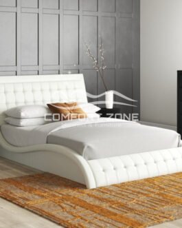 Modern Fully Tufted Curved Bed Comfort Zone