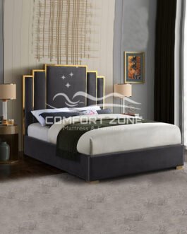 Velvet Upholstered Bed Frame Comfort Zone