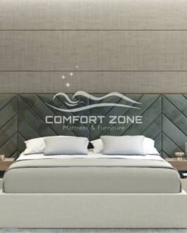 Cross Lines Tufted WallPanel Headboard Bed Comfort Zone