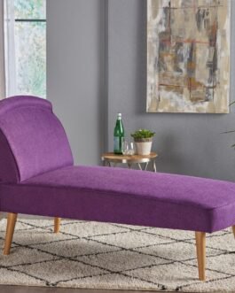 Mid Century Modern Fabric Chaise Lounge Comfort Zone