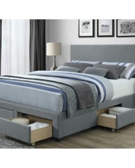 Grey Upholstered Storage Bed Comfort Zone