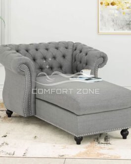 Tufted Rolled Arms Chaise Lounge Comfort Zone