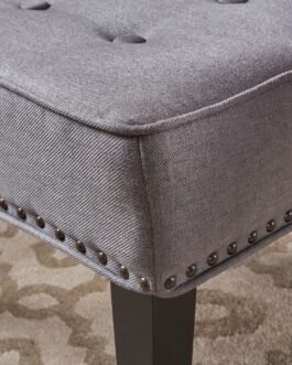 Adelina Button Tufted Armless Fabric Chair Comfort Zone
