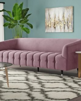 Dagenham Velvet Round Arm Sofa Comfort Zone