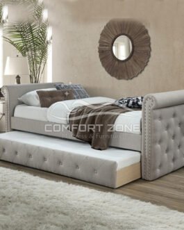 Tufted Twin Daybed with Trundle Comfort Zone