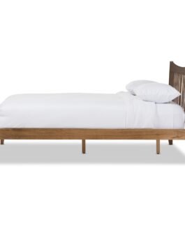 Modern Solid Walnut Platform Bed Comfort Zone