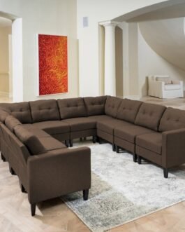 Modern 10-piece U-shaped Sectional Sofa Comfort Zone