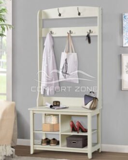Edmon Hall Tree with Bench and Shoe Storage Comfort Zone