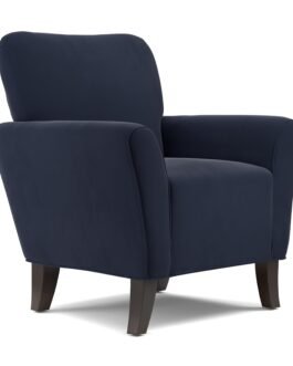 Harelbeke Navy Blue Velvet Arm Chair Comfort Zone