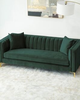 Jacqueline Velvet Square Arm 3 Seater Sofa Comfort Zone