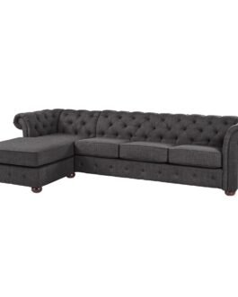 Chesterfield 4-Seat Sofa and Chaise Comfort Zone