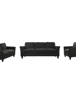Polyester-blend 3 Pieces Sofa Set Comfort Zone