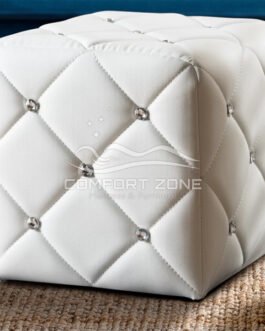 Cubie Button Tufted Ottoman Comfort Zone