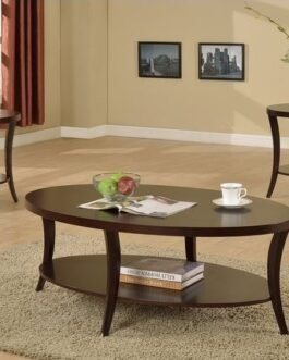 Round End Table with Shelf Comfort Zone