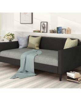 Polyester twin daybed, Gray Comfort Zone