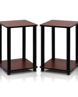 Set of 2 Wooden End Tables Comfort Zone