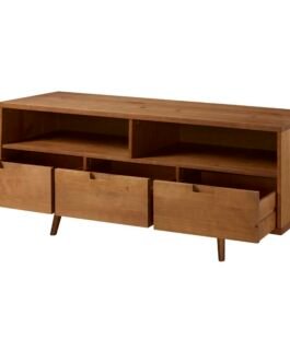 Sadie Solid Ply Wood TV Stand Comfort Zone