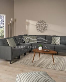 Mid Century Modern 7-piece Sectional Sofa Set Comfort Zone