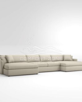 3-Piece Double Chaise Sectional Sofa ComfortZone