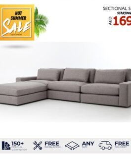 Elissa Square Arm Modular Sofa Chaise ComfortZone