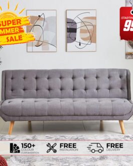 Finch 3-Seater Fabric Sofa Cum Bed Comfort Zone
