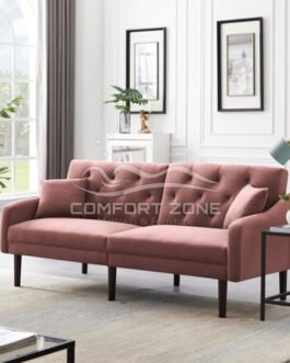 Malek Velvet Square Arm Sofa Comfort Zone