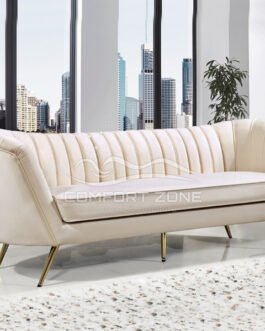 Alexandrea 3 Seater Velvet Sofa Comfort Zone