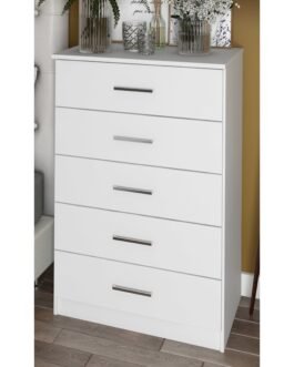 Solid Ply Wood Metro 5-Drawer Chest Comfort Zone