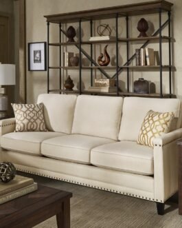 Hersfeld Ivory Fabric Sofa or Loveseat Comfort Zone