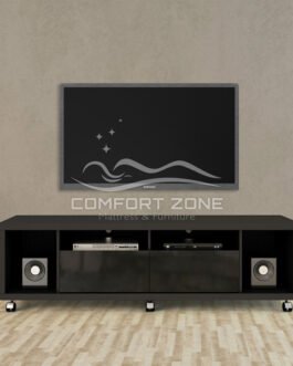Julius Black Gloss TV Stand Comfort Zone