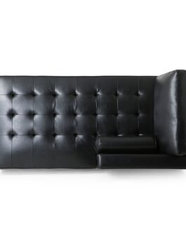 Contemporary Tufted Upholstered Chaise Sectional Sofa Comfort Zone