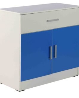 Aqua Splash Storage Cabinet in White & Blue Finish