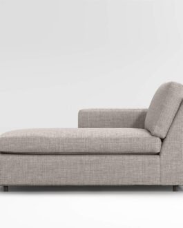 Left Arm Fabric Chaise Lounge Comfort Zone